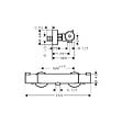 HANSGROHE - Hansgrohe Ecostat Set Mitigeur thermostatique douche + Douchette à main XXL 105mm 3 jets, flexible douche 160cm, barre 65cm - vignette
