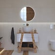 SWISS AQUA TECHNOLOGIES - Meuble de salle de bain sous lavabo Naturel Home 80x73x46 cm, blanc  (HOMEUMDB) - vignette