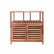 NATUREL - Meuble de salle de bain sous lavabo Naturel Home 67,5x63x35,5 cm, bois  (HOMEUM) - vignette