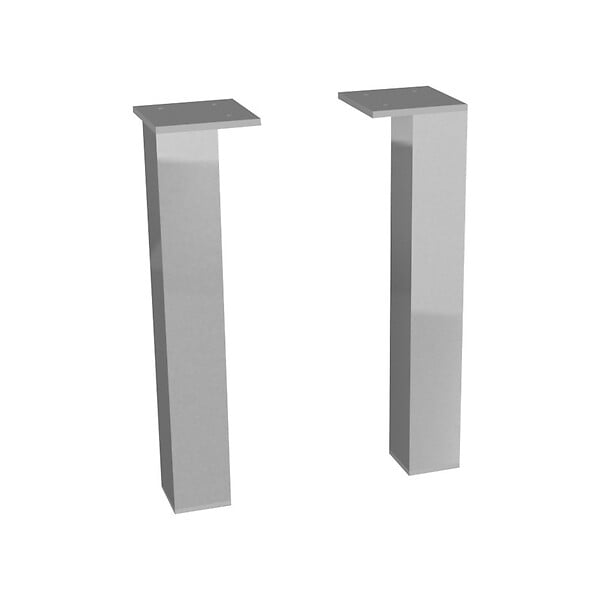 JIKA (GROUPE ROCA) - Jika (Groupe Roca) Cube Pieds pour meuble de salle de bain, 1 paire, 240 mm, Chrome (H4944021760001) - large