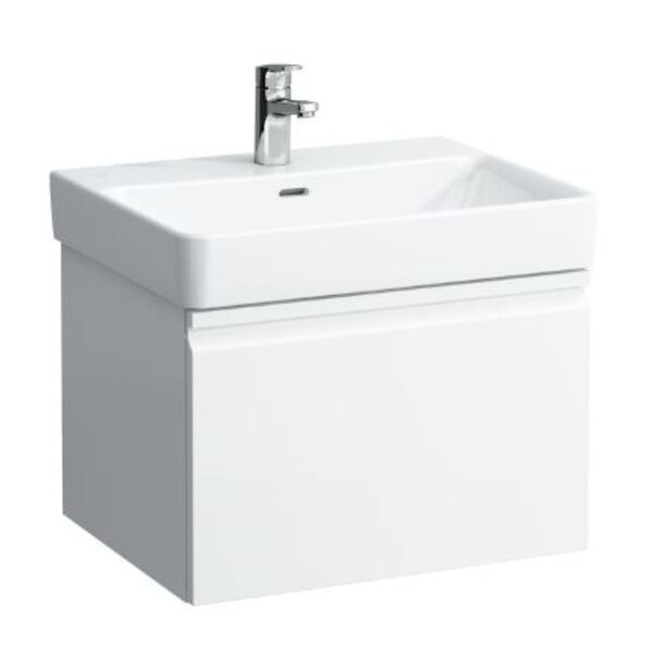 LAUFEN - Laufen Pro S 57x45x39 cm meuble de salle de bain suspendu sous lavabo, blanc brillant (H4833710964751) - large