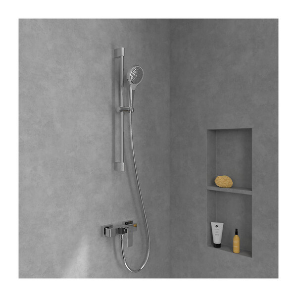 VILLEROY & BOCH - Architectura Square Mitigeur Monocommande de douche  , Chrome (TVS12500100061) - large