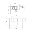 VILLEROY & BOCH - Architectura Square Mitigeur Monocommande de douche  , Chrome (TVS12500100061) - vignette
