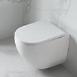 GROHE - Pack WC Bâti autoportant + WC sans bride Vortex SAT Fusion + Abattant softclose + Plaque Chrome - vignette