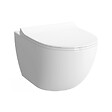 SWISS AQUA TECHNOLOGIES - Pack WC bâti-autoportant + WC SAT infinitio sans bride fixations invisibles + Abattant softclose + Plaque blanche - vignette