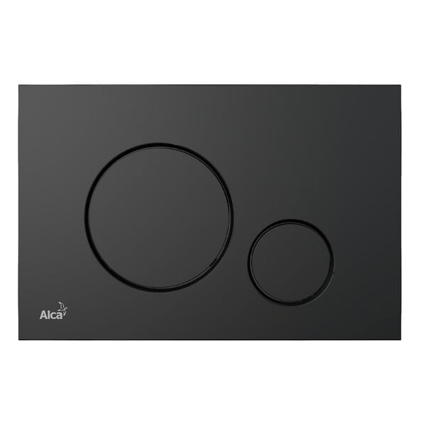 SWISS AQUA TECHNOLOGIES - Pack WC bâti-autoportant + WC Infinitio noir mat sans bride + Abattant softclose + Plaque noire mat (SMART-BlackInfinitio-2) - large