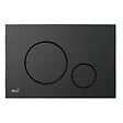 SWISS AQUA TECHNOLOGIES - Pack WC bâti-autoportant + WC Infinitio noir mat sans bride + Abattant softclose + Plaque noire mat (SMART-BlackInfinitio-2) - vignette