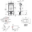 SWISS AQUA TECHNOLOGIES - Pack WC bâti-autoportant + WC SAT sans bride fixations invisibles + Abattant softclose + Plaque blanche (SMART-SATrimless-M270) - vignette