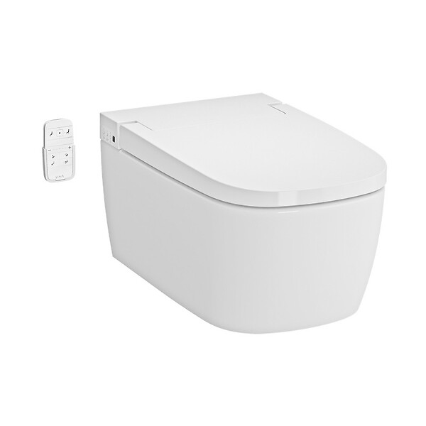 VITRA - Vitra  V-Care 1.1 Smart Essential WC lavant avec commande à distance + Fonctions personnalisables, 100% hygiénique (5674B003-6193) - large