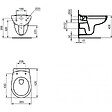 GROHE - Pack WC Bâti autoportant avec Cuvette Porcher rimless + Abattant + Plaque chrome (ProjectPorcher-1) - vignette