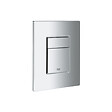 GROHE - Pack WC Bâti autoportant Solido + WC sans bride SAT Brevis + Abattant ultra-fin softclose + Plaque chrome (AUTOPORTANT-BREVIS-1) - vignette