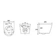 GROHE - Pack WC Rapid SL + WC Swiss Aqua Technologies Infinitio sans bride + Plaque de commande noir mat  (RapidSL-Infinitio-KF0) - vignette