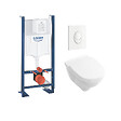 GROHE - Pack WC Rapid SL autoportant + cuvette Villeroy&Boch O.Novo + plaque Skate Air blanche (ProjectO.Novo-3) - vignette