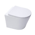 SWISS AQUA TECHNOLOGIES - Pack WC bâti-autoportant + WC SAT sans bride + Abattant SoftClose + Plaque blanche (SMART-Infinitio-M270) - vignette