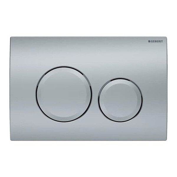 GEBERIT - Pack WC Bati Geberit UP100 + Cuvette Roca Ona sans bride fixations invisibles + Plaque chrome mat (OnaGeb9) - large