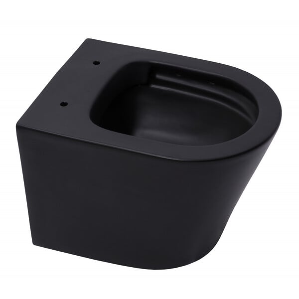 GROHE - Pack WC Bâti autoportant + WC Swiss Aqua Technologies Infinitio noir sans bride + Plaque chrome (ProjectBlackInfinitio-1-SP) - large