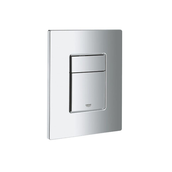 GROHE - Rapid SL Pack Bâti-support + cuvette sans bride + Abattant + Plaque chrome (RAPIDSL-O.NOVO49-1) - large
