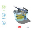 SWISS AQUA TECHNOLOGIES - Swiss Aqua Technologies Ultimax WC hybride avec réservoir intégré et abattant frein de chute (SATOFSHFS3) - vignette