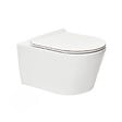 GROHE - Pack WC Bâti-support Rapid SL + WC sans bride Brevis + Abattant softclose + Douchette bidet + Plaque chrome - vignette
