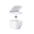 GROHE - Pack WC Euro Ceramic Cuvette Compact Triple Vortex + Rapid SL autoportant NF + plaque chrome (ProjectEuroCompact-1/BP) - vignette