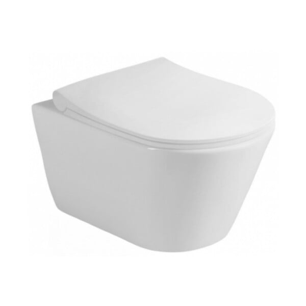 GROHE - Pack WC Bâti-support Rapid SL + WC sans bride Lucco Avva + Abattant softclose + Plaque chrome (RapidSL-Avva-1) - large