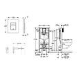 GROHE - Pack WC Bâti-support Rapid SL + WC sans bride Lucco Avva + Abattant softclose + Plaque chrome (RapidSL-Avva-1) - vignette