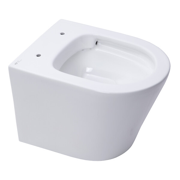 SWISS AQUA TECHNOLOGIES - Pack WC Bâti-support autoportant + WC sans bride SAT Infinitio + Abattant softclose + Plaque blanc alpin - large