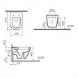 GROHE - Pack WC Rapid SL + cuvette VITRA S50 avec bride + abattant softclose + Plaque de commande Skate Chrome (GROHE-S50softclose) - vignette