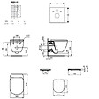 VILLEROY & BOCH - ViConnect Pro S Pack WC bâti Villeroy & Boch + WC sans bride + abattant Softclose + set d'isolation + plaque (VICONTESI2CHSET) - vignette