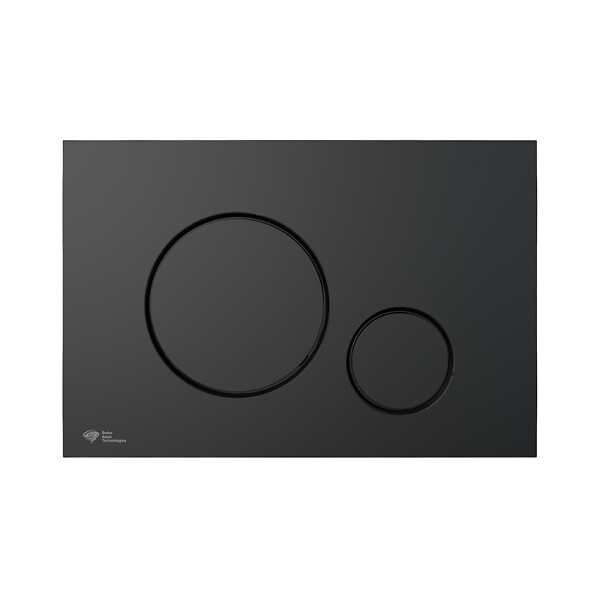 SWISS AQUA TECHNOLOGIES - Pack WC bâti-autoportant + WC sans bride SAT Infinitio + Abattant SoftClose + Plaque noir mat (SMART-BlackInfinitio-M678) - large
