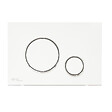 SWISS AQUA TECHNOLOGIES - Pack WC bâti-autoportant + WC SAT infinitio sans bride fixations invisibles + Abattant softclose + Plaque blanche/chrome - vignette