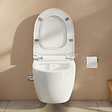 GROHE - Pack WC Bâti-support + WC sans bride SAT avec bidet thermostatique + Abattant SoftClose + Plaque Chrome (RapidSL082-SATClean-1) - vignette