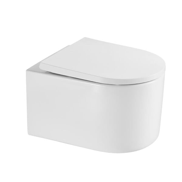 VILLEROY & BOCH - ViConnect Pro Pack WC Bâti Villeroy & Boch + WC sans bride SAT + Abattant SoftClose + Plaque Blanche (ViConnectDelanoTQ-2) - large