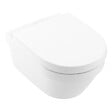 GEBERIT - Pack WC Bati UP100 + WC sans bride Villeroy & Boch Architectura, fixations invisibles + Abattant + Plaque blanche - vignette