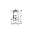 GEBERIT - Pack WC Bati UP100 + WC sans bride Villeroy & Boch Architectura, fixations invisibles + Abattant + Plaque blanche - vignette
