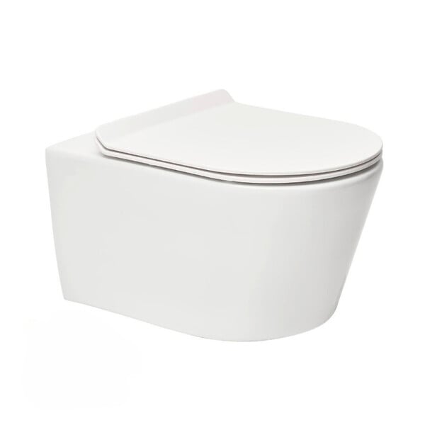 SWISS AQUA TECHNOLOGIES - Pack WC Bâti-support Rapid SL + WC sans bride SAT Brevis + Plaque Chrome - large