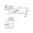 GROHE - Pack WC Euro Ceramic sans bride Triple Vortex blanc alpin + Rapid SL autoportant NF + plaque chrome (ProjectEuroCeramic-1) - vignette