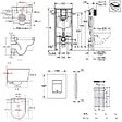 GROHE - Pack WC Rapid SL + Cuvette sans bride SAT, fixations invisibles + Plaque Noir mat + Set habillage (RapidSL-SATrimless-KF0-sabo) - vignette