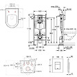 GROHE - Pack WC Bâti autoportant + WC sans bride SAT Brevis + Abattant ultra-fin softclose + Plaque chrome (ProjectBrevis-1) - vignette