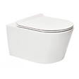 GROHE - Pack WC Bâti autoportant + WC sans bride SAT, fixations invisibles + abattant slim, softclose + Plaque + Set habillage - vignette