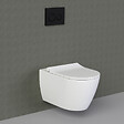 GROHE - Pack WC Bâti-autoportant Rapid SL + WC sans bride Bello + Abattant softclose + Plaque chrome (ProjectBello-1) - vignette