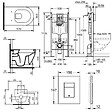 GROHE - Pack WC Bâti-autoportant Rapid SL + WC sans bride Bello + Abattant softclose + Plaque chrome (ProjectBello-1) - vignette