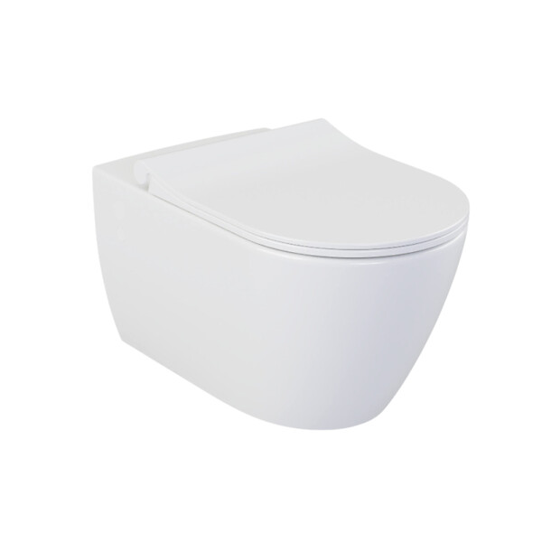 GROHE - Pack WC Bâti Autoportant Solido + Cuvette Bello + Abattant soft close  + Plaque Chrome (AUTOPORTANT-BELLO-1) - large