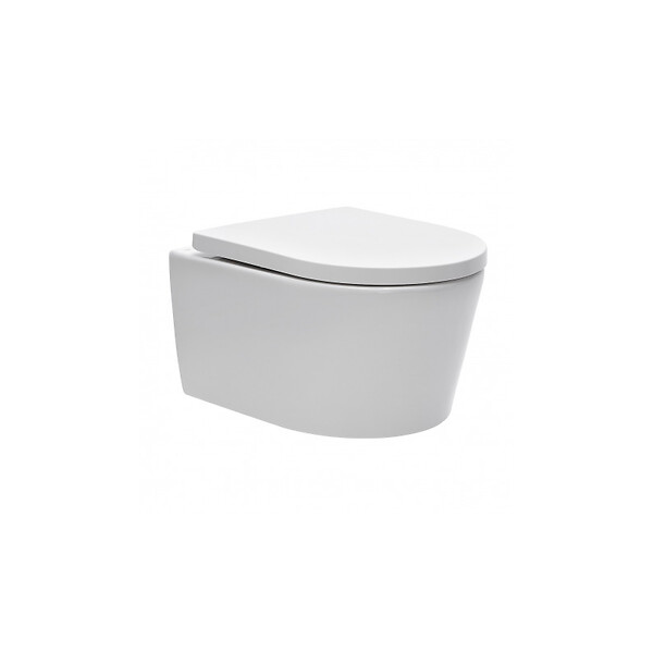 SWISS AQUA TECHNOLOGIES - Pack WC Rapid SL + cuvette sans bride SAT, fixations cachées + plaque Skate chrome + Set habillage - large