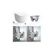GROHE - Pack WC Bâti + cuvette Sento RIM-EX (sans bride) compacte + plaque de commande chrome (GROHE-SentoRimlessCOMPACT) - vignette