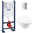 GROHE - Pack WC Rapid SL autoportant + WC sans bride Architectura, fixations invisibles + Plaque chrome (ProjectArchi3-1-SP) - vignette