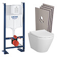GROHE - Pack WC Bâti Autoportant Rapid SL + WC sans bride Integra avec fixations invisibles + Abattant softclose + Set habillage - vignette