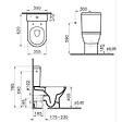 VITRA - Vitra  Integra Pack WC à poser sans bride avec abattant frein de chute et réservoir, Blanc (9859-003-7202-SP) - vignette