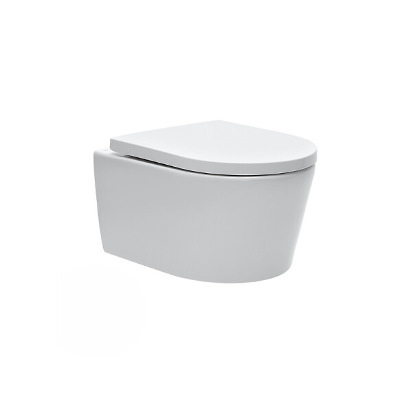 GROHE - Pack WC bâti-autoportant Rapid SL + WC SAT sans bride + Abattant softclose + Plaque chrome (Autoportant-SAT-2) - large