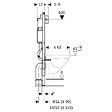 GEBERIT - Pack WC Bati Geberit  duofix UP100 + Cuvette Ideal Standard Tesi Aquablade + Plaque de commande Delta50 chrome mat - vignette